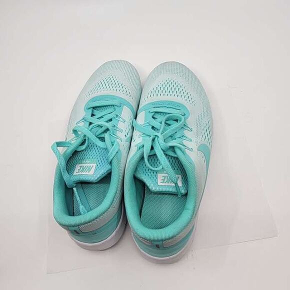 Nike Free RN White Turquoise Running Shoes Youth 7Y, EUR 40 833993-100 - Picture 13 of 14